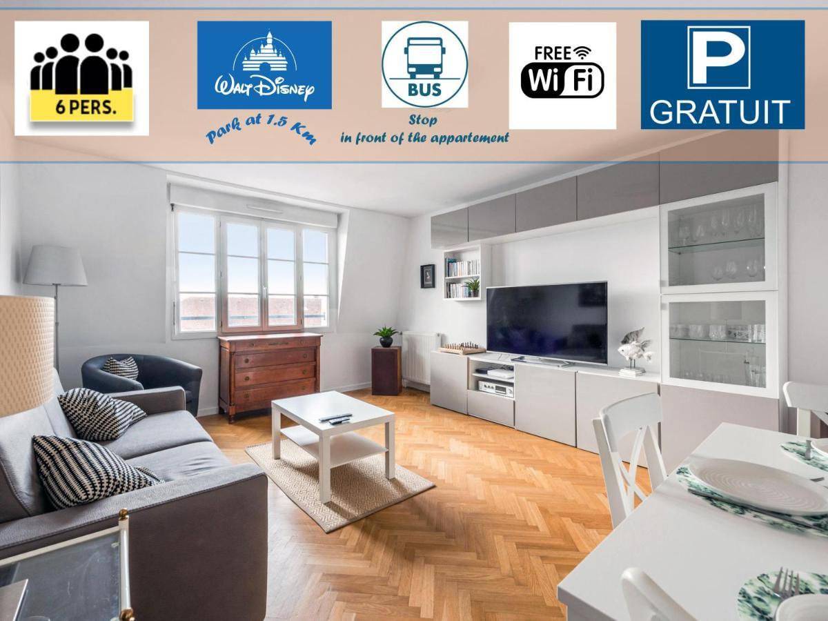 סאריס Appartement Familial Disney Val D'Europe La Vallee, Wifi Et Parking מראה חיצוני תמונה
